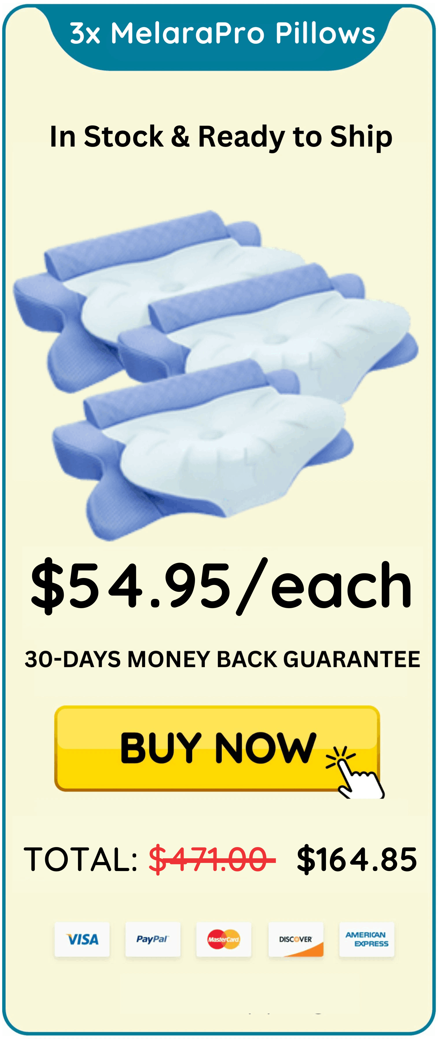 Melara pro pillow offer price 
